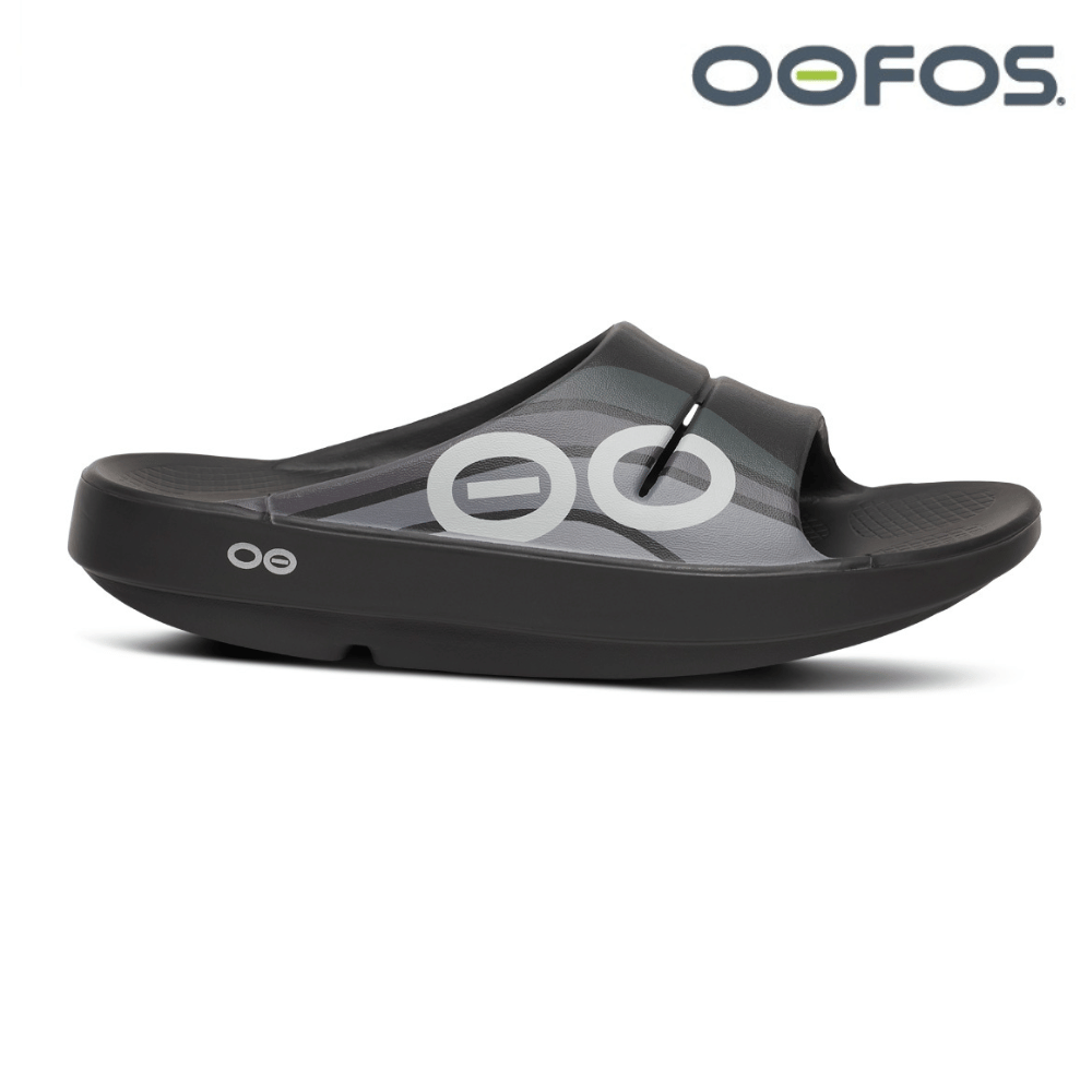 OOFOS Unisex OOahh Sport - Black Wave
