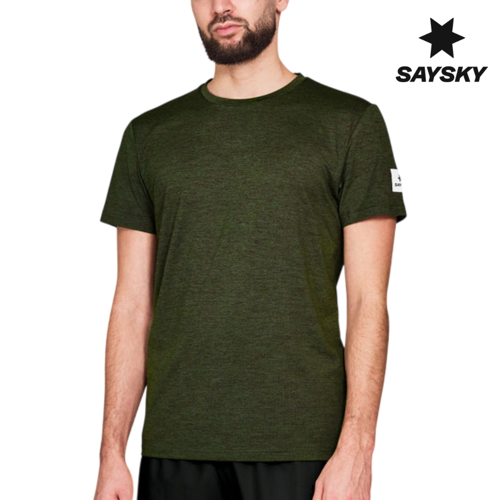SAYSKY Men Clean Pace T-Shirt - Green