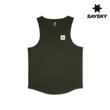 SAYSKY Men Clean Combat Pro Singlet - Green