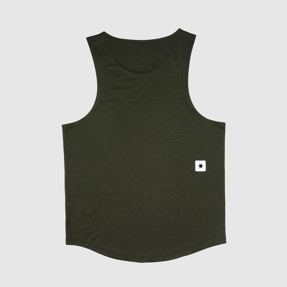 SAYSKY Men Clean Combat Pro Singlet - Green