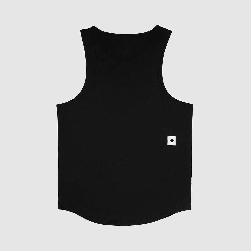 SAYSKY Men Clean Combat Pro Singlet - Black