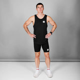 SAYSKY Men Clean Combat Pro Singlet - Black