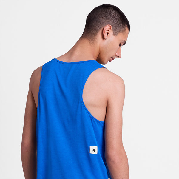 SAYSKY Men Logo Combat Pro Singlet - Blue