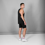 SAYSKY Men Clean Combat Pro Singlet - Black
