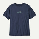 Patagonia Men '95 Oval Logo T-Shirt - New Navy: Kaleido