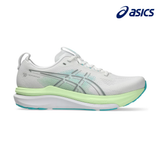 ASICS Men Gel-Kayano 33 Wide - White / Energy Aqua