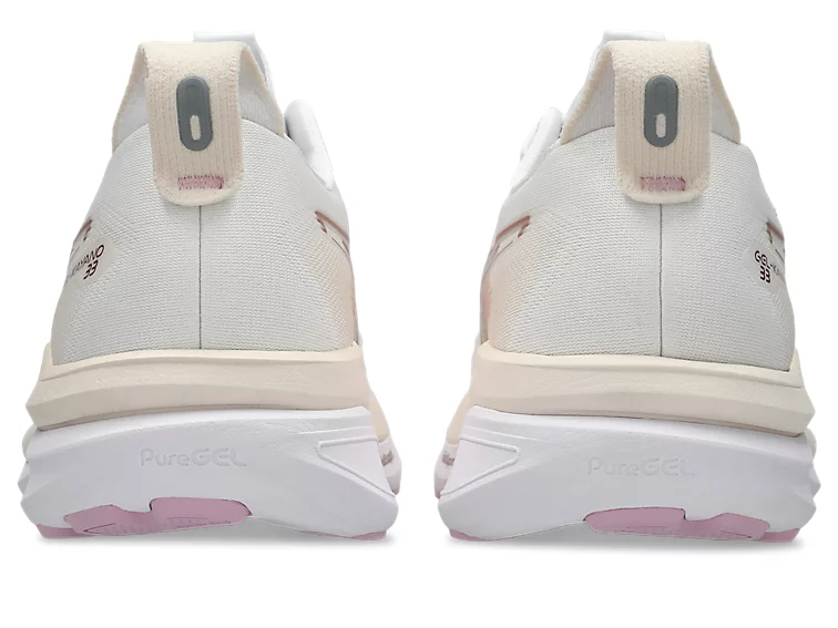 ASICS Women Gel-Kayano 33 Wide - White / Hazy Lilac