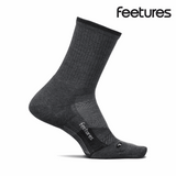 Feetures Trail Max Cushion Mini Crew - Gray