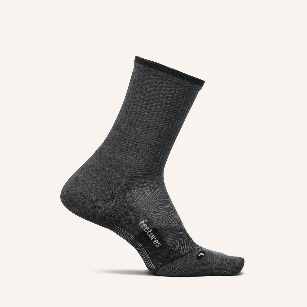 Feetures Trail Max Cushion Mini Crew - Gray