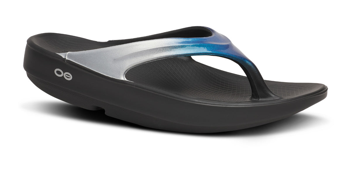 OOFOS Women OOlala Luxe - Shimmer Blue