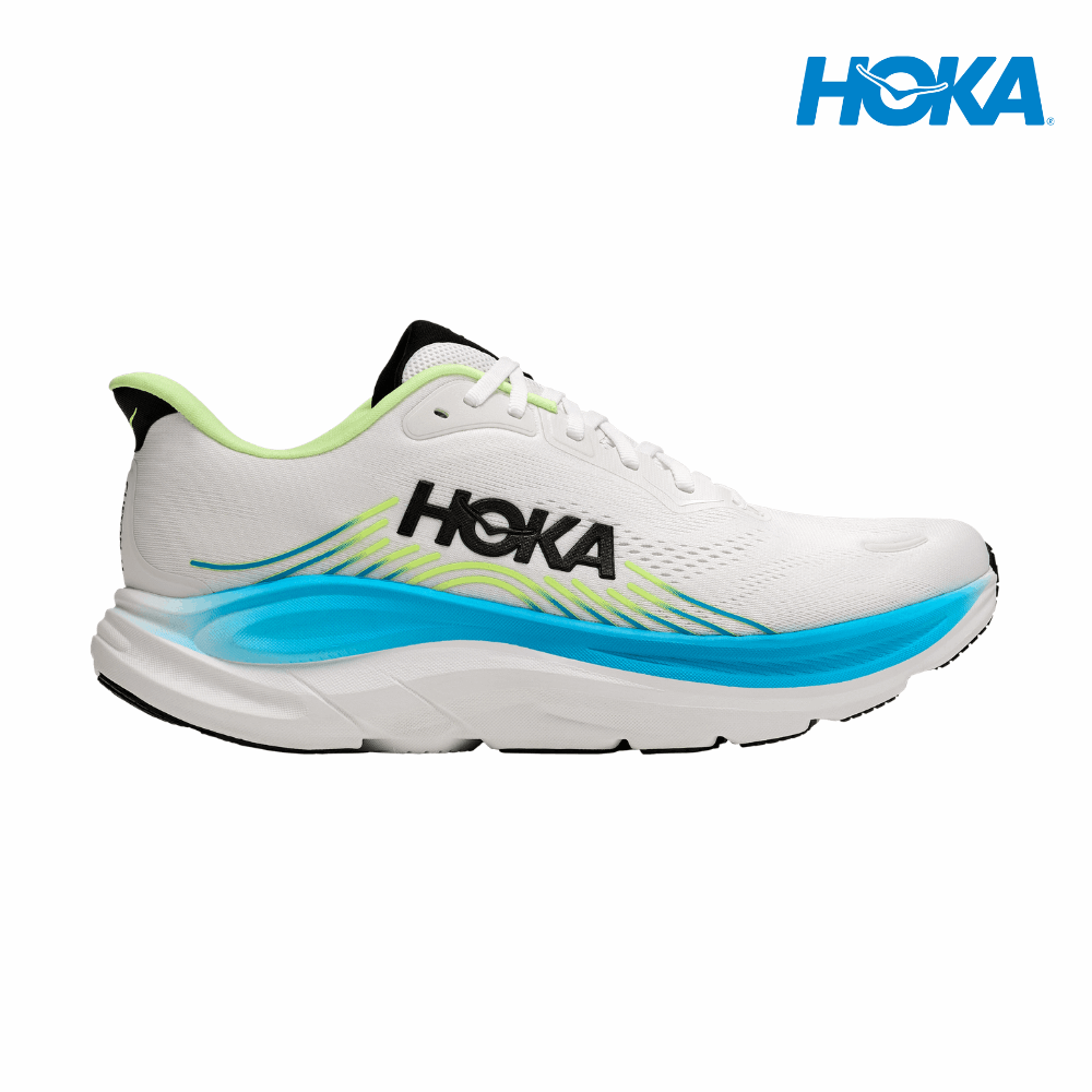 HOKA Men Clifton 11 Wide - Frost / Black