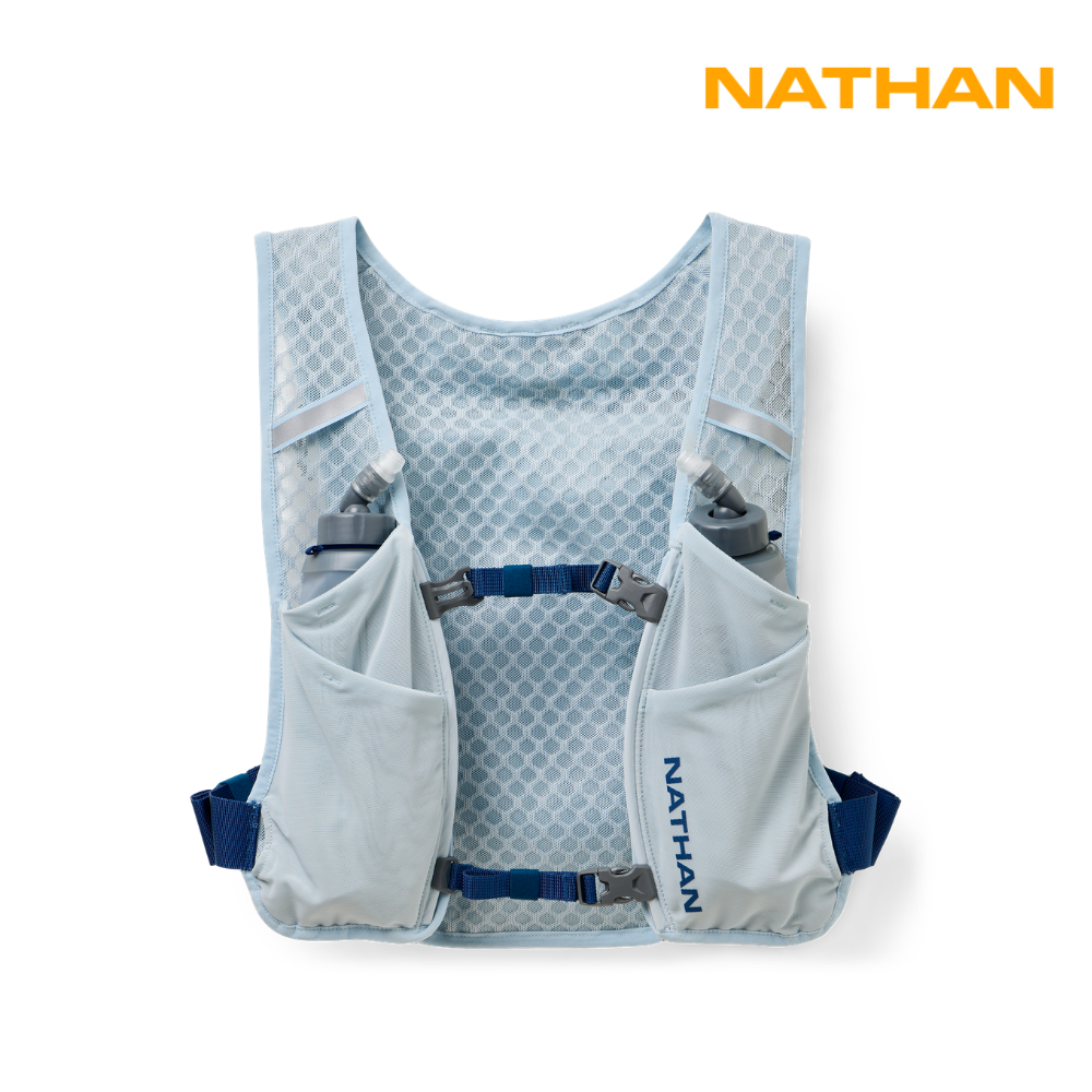 Nathan Sports QuickStart 3.0 4 Liter Hydration Pack - Light Blue / Deep Blue