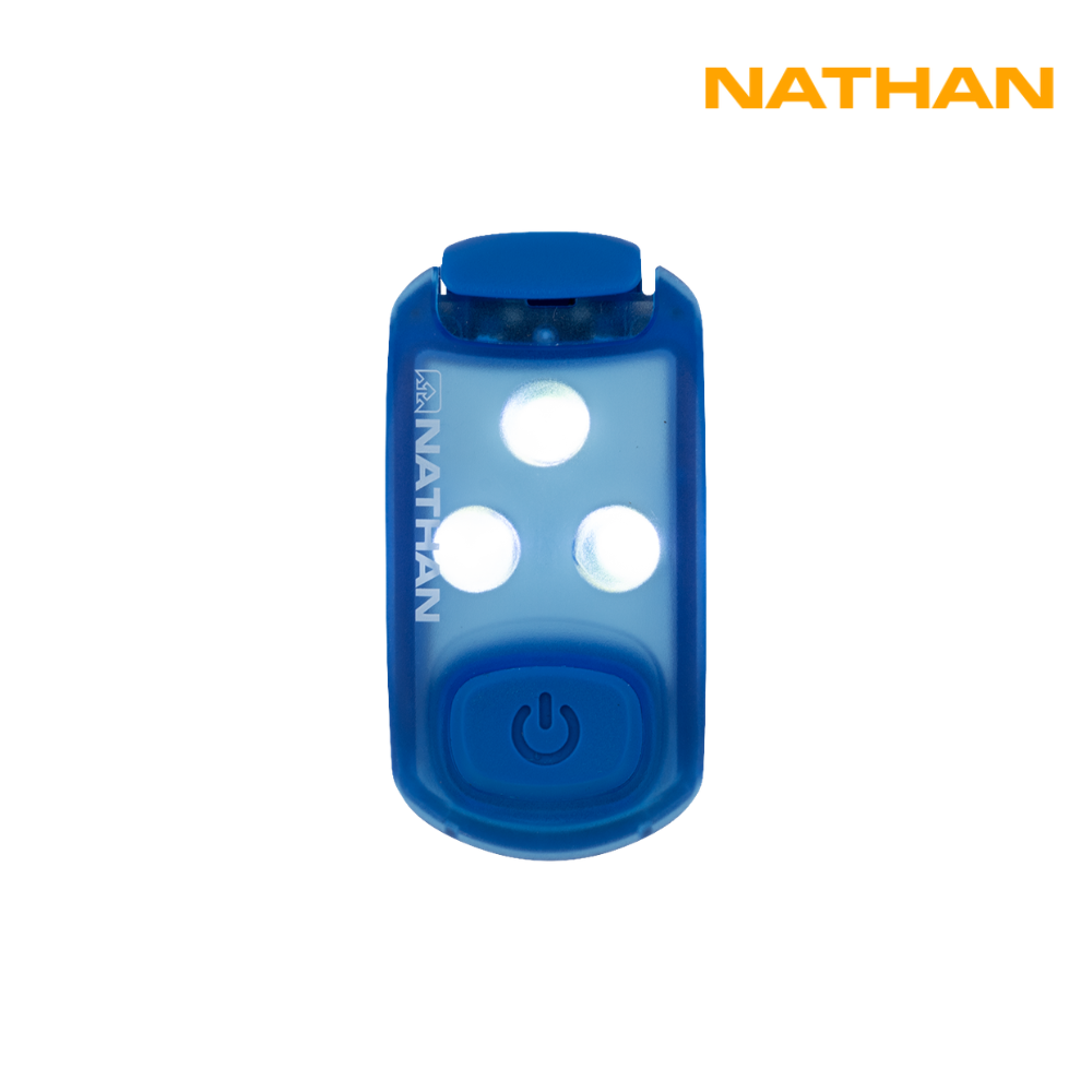 Nathan Sports StrobeLight 2.0 Safety LED Light Clip - Blue Cornflower