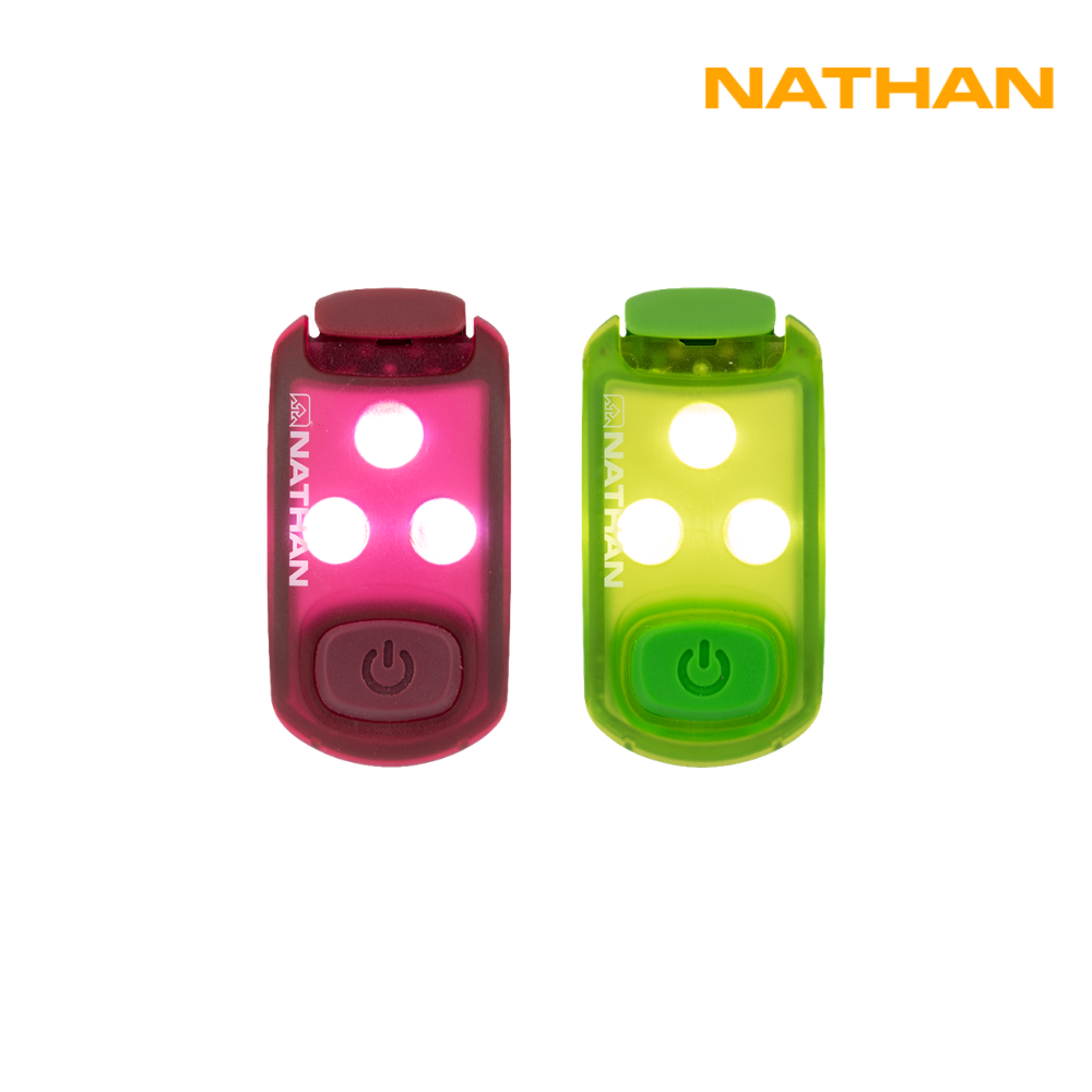 Nathan Sports StrobeLight Safety LED Light Clip - 2 Pack