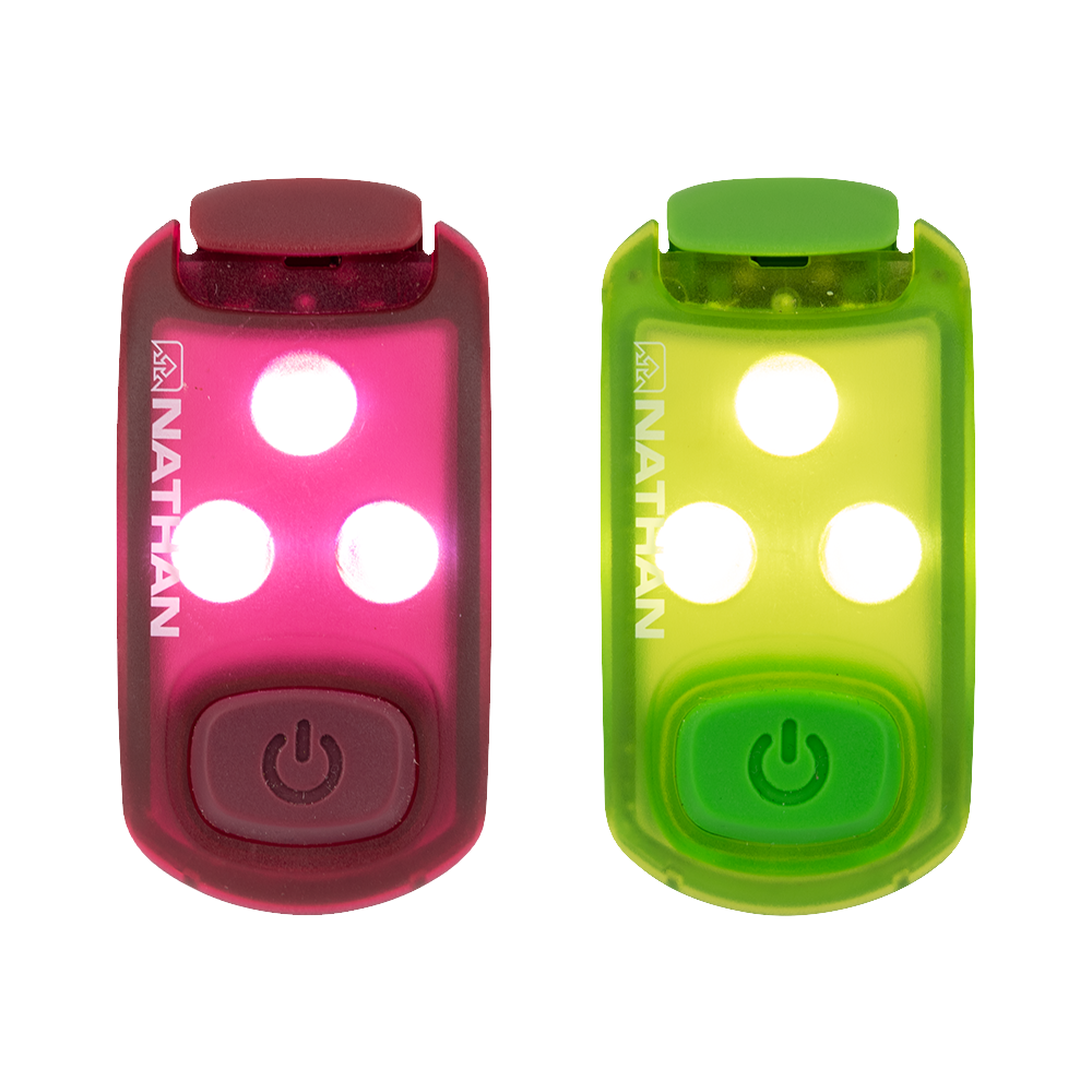 Nathan Sports StrobeLight Safety LED Light Clip - 2 Pack