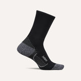Feetures Plantar Fasciitis Relief Light Cushion Mini Crew - Black