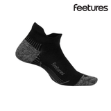 Feetures Plantar Fasciitis Relief Light Cushion No Show Tab - Black