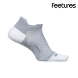 Feetures Plantar Fasciitis Relief Light Cushion No Show Tab - Gray
