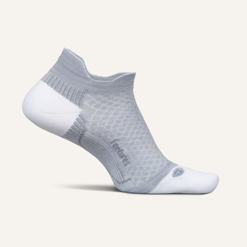 Feetures Plantar Fasciitis Relief Light Cushion No Show Tab - Gray