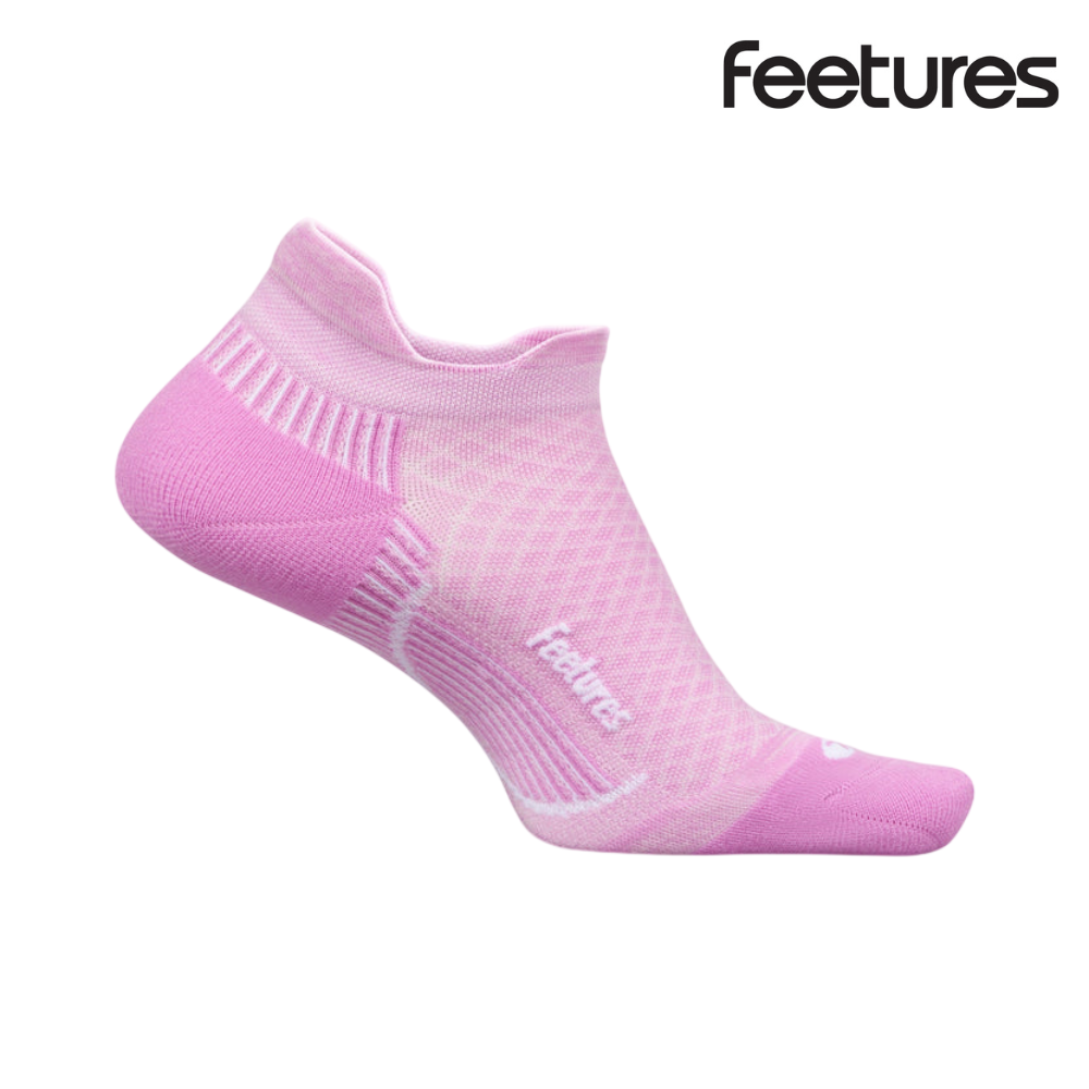 Feetures Plantar Fasciitis Relief Light Cushion No Show Tab - Rose Quartz