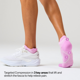 Feetures Plantar Fasciitis Relief Light Cushion No Show Tab - Rose Quartz