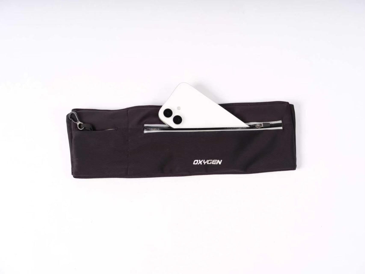 Oxygen Double Pocket Waist Belt - Black