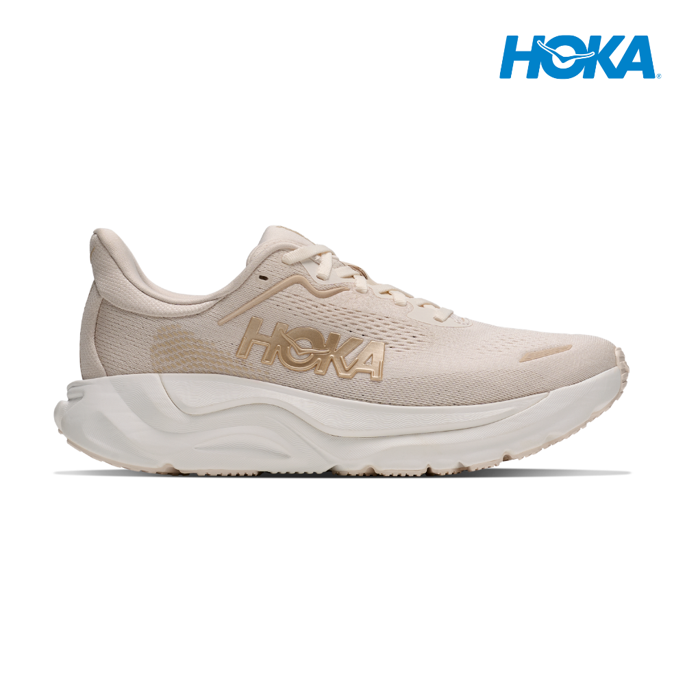 HOKA Women Arahi 9 Wide - Alabaster / Oat Milk