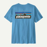 Patagonia Men P-6 Logo T-Shirt - Shore Blue