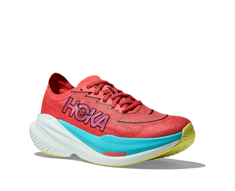 HOKA Men Mach X 2 Wide - Grapefruit / Electric Coral