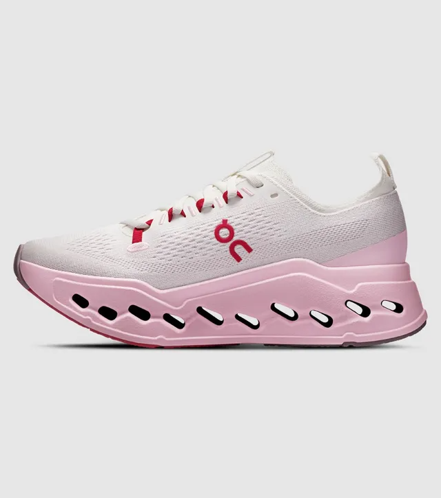 On Women Cloudsurfer Max - Ivory / Peony