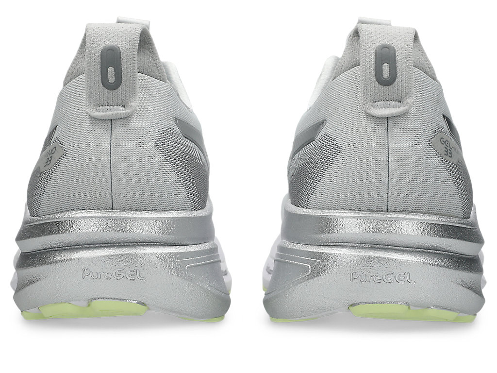 Asics Men Gel-Kayano 33 - Platinum Platinum / Glow Green