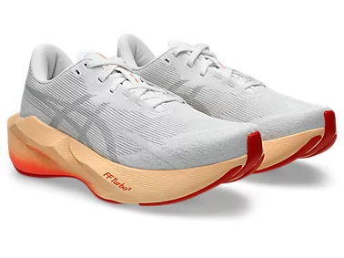 ASICS Women Novablast 6 - White / Vivid Coral