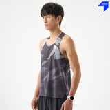 NEDAO Men Qiflow Racing Singlet Vortex - Forge Black