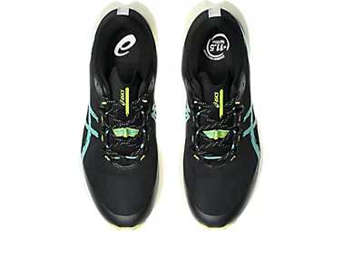 ASICS Men Fuji Lite 6 - Black / Aurora Green