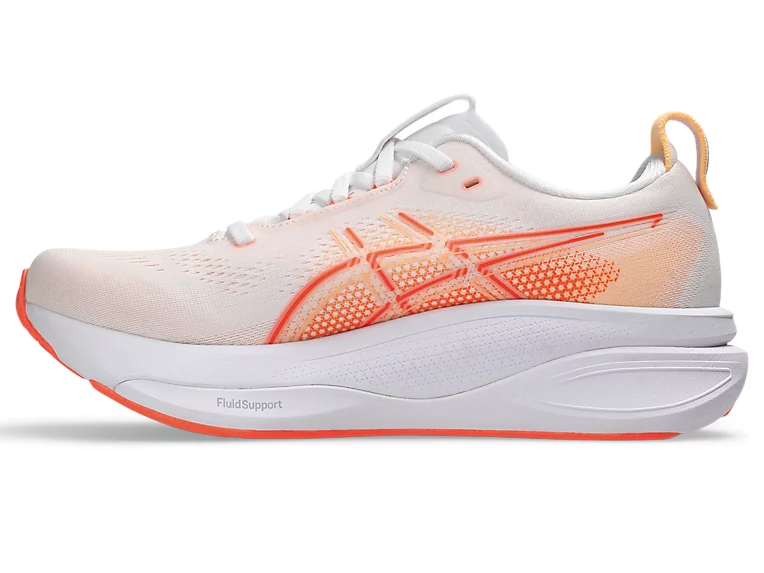 ASICS Women Gel-Kayano 33 - White / Vivid Coral