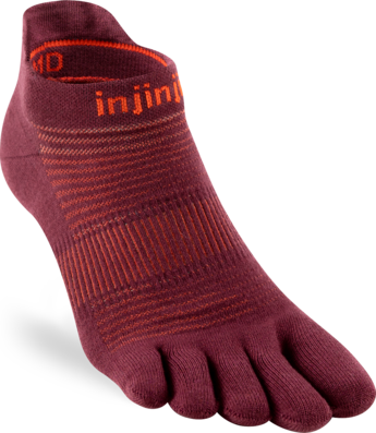 Injinji Run Lightweight No-Show Coolmax - Mahogany