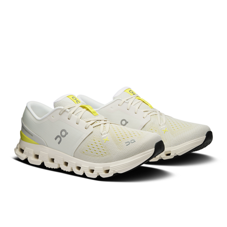 On Men Cloud X 4 - Ivory / Lime