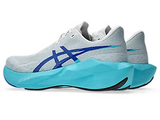 ASICS Men Novablast 6 - White / Energy Aqua