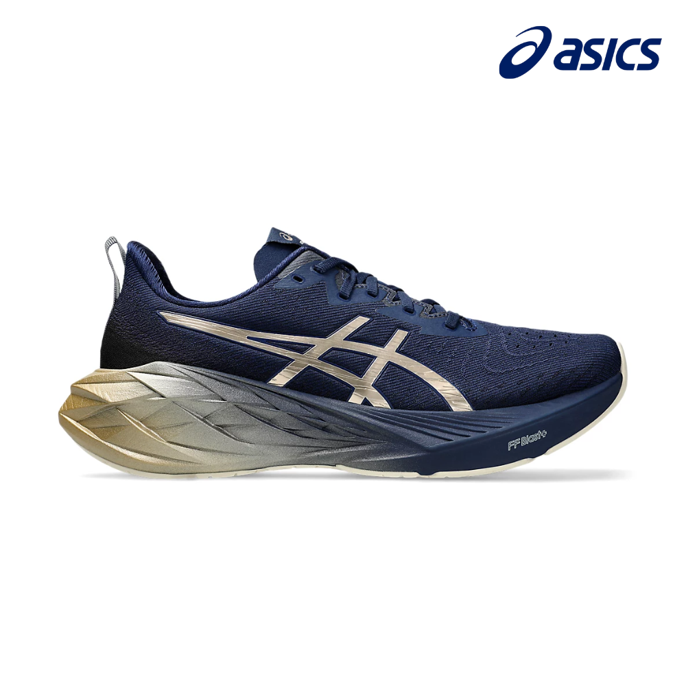 ASICS Men Novablast Platinum Blue Expanse/Champagne – Running