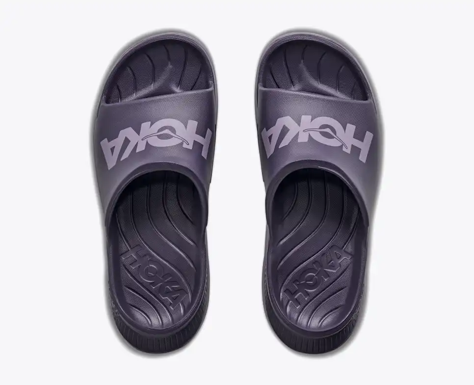 HOKA Unisex Ora Athletic Slide - Squid Ink / Purple Fog