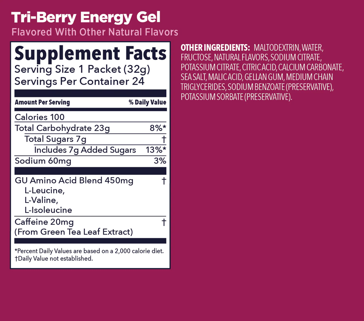 (6 Packs) GU Energy Gel Tri-Berry - Expiry Date: Nov 2026