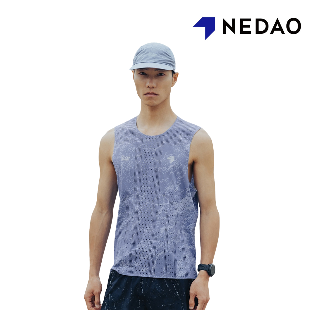 NEDAO Men Qiflow Sleeveless Shirt 3.0 Rockyroad - Ridge Purple