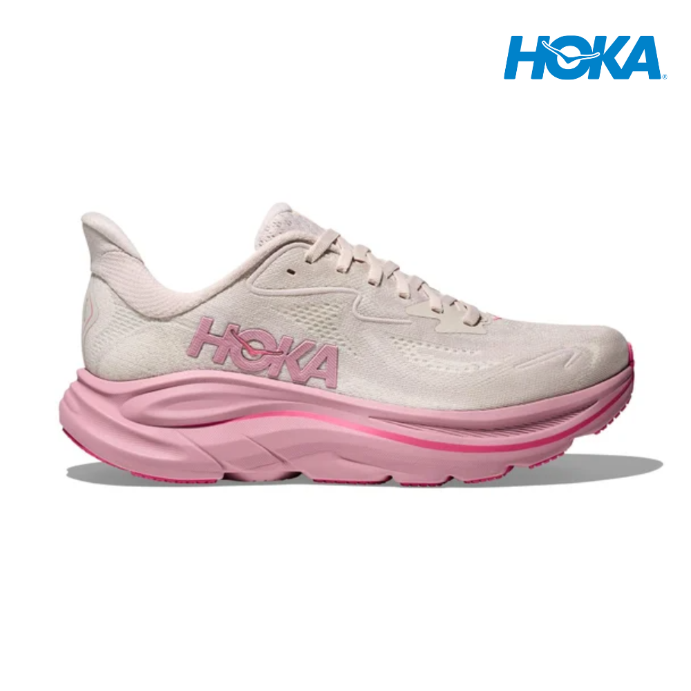 HOKA Women Clifton 10 Wide - Rose Cream / Dried Rose – Running Lab