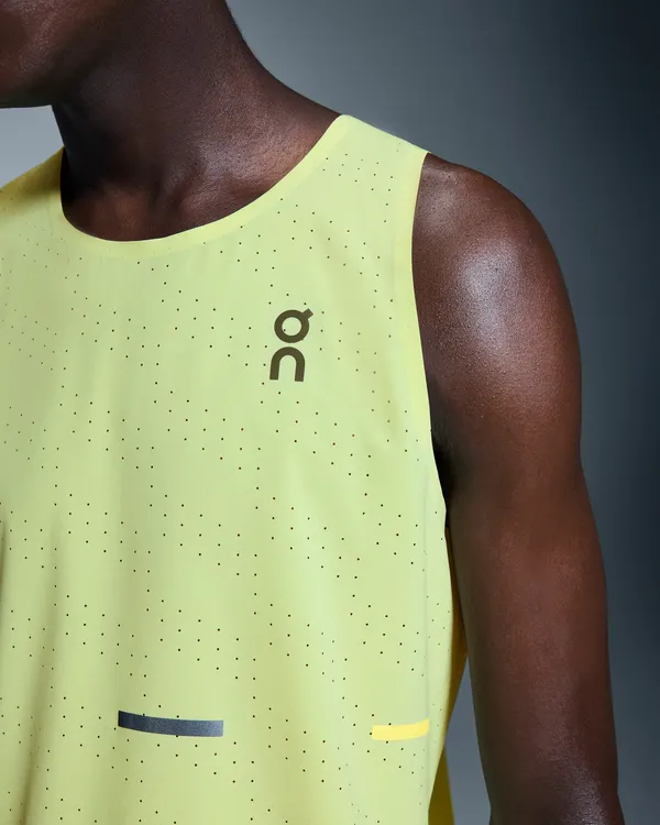 On Men Race Singlet - Limelight