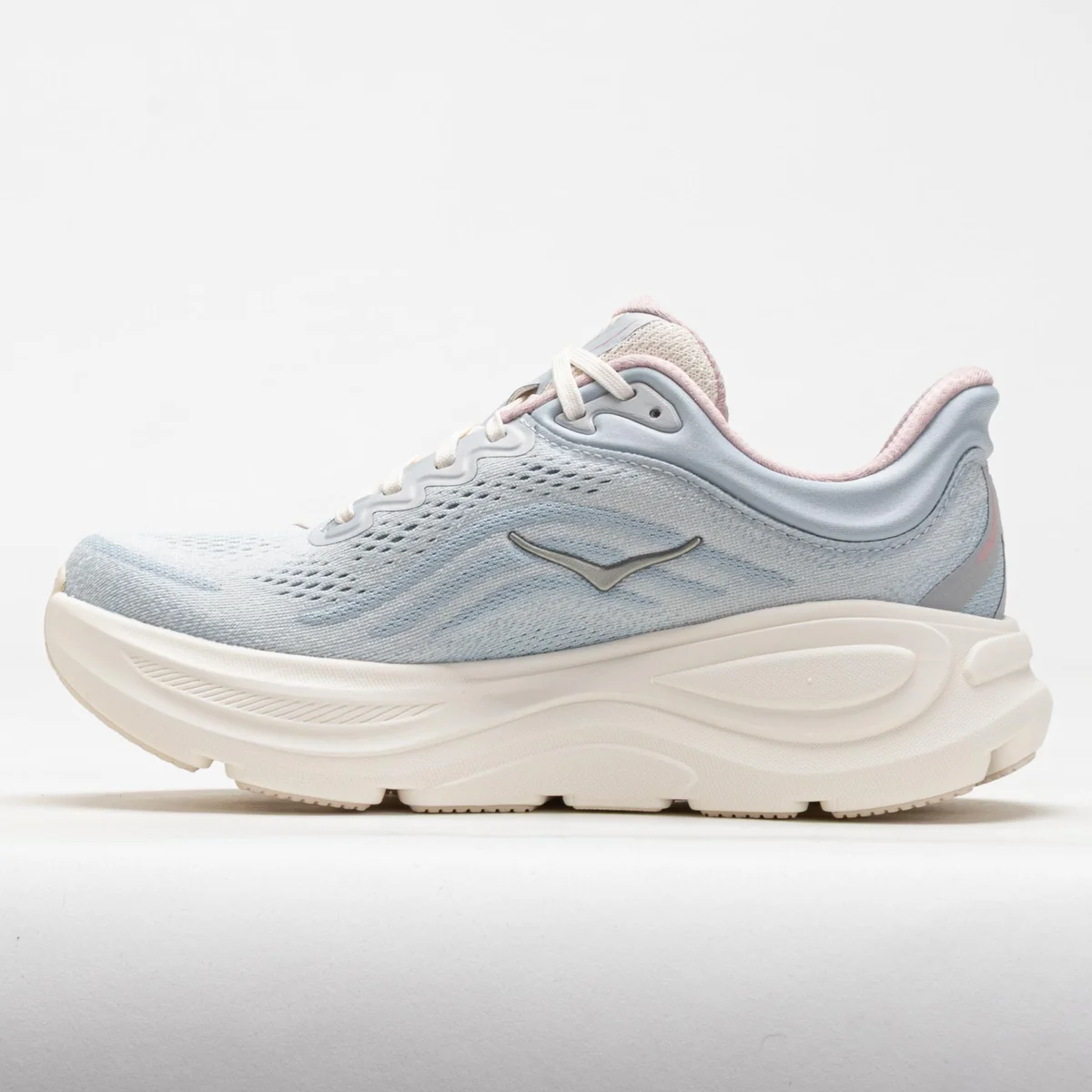 HOKA Women Bondi 9 GLM Wide - Alabaster / Mineral Blue