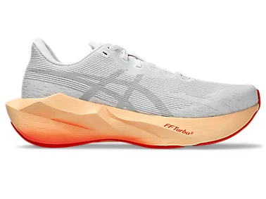 ASICS Women Novablast 6 - White / Vivid Coral