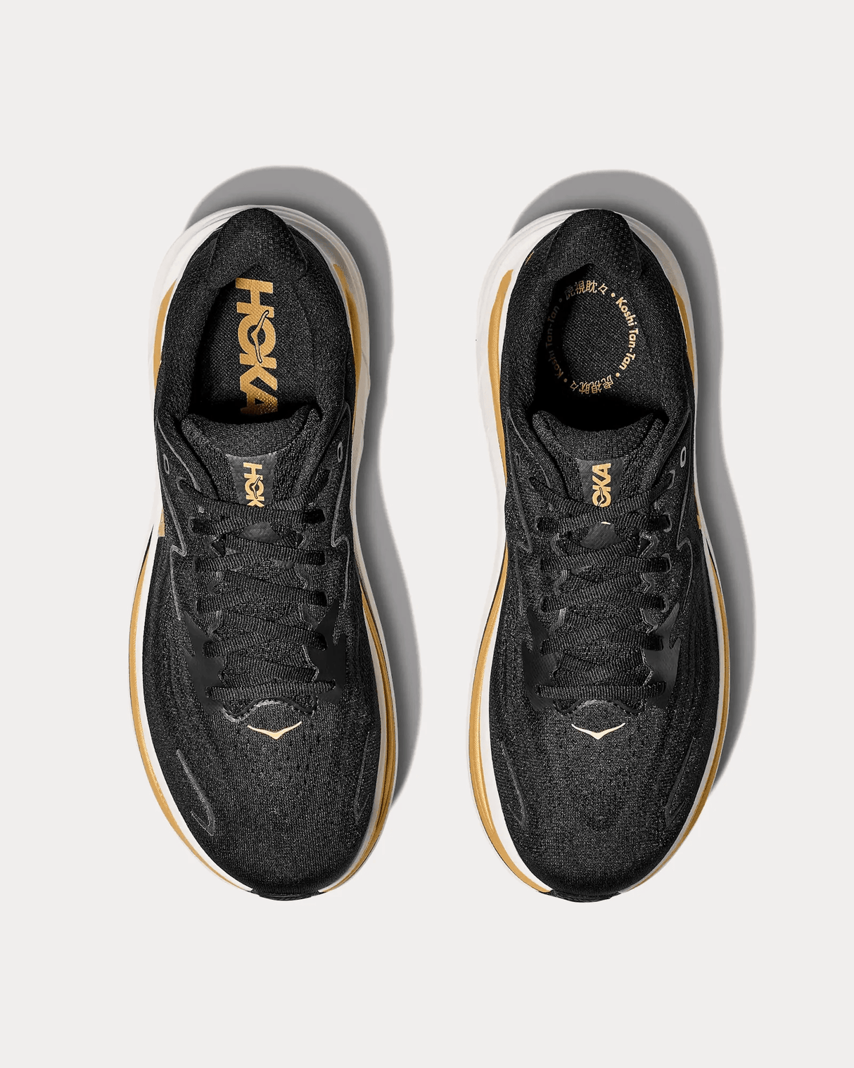 HOKA Men Clifton 10 - Black / Gold