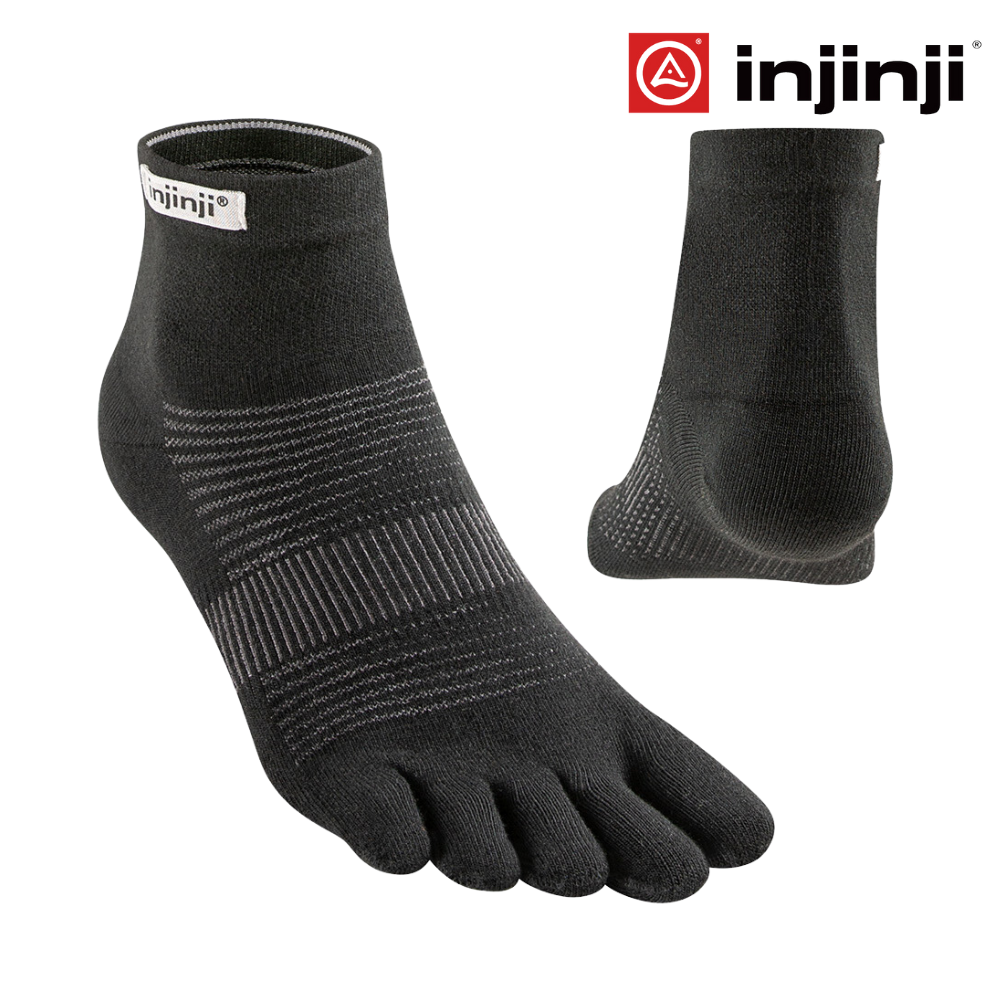 Chaussettes De Course Injinji Ultra Run No-Show Femme - Orteils Séparés, Amorti - Taille 35-40