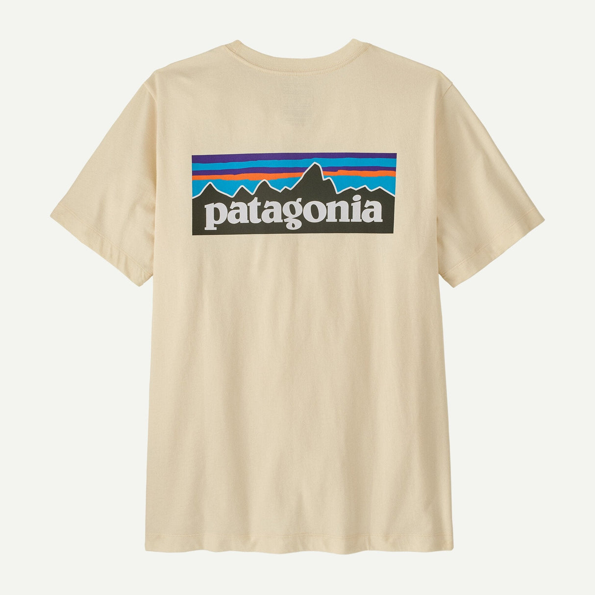 Patagonia Men P-6 Logo T-Shirt - Undyed Natural