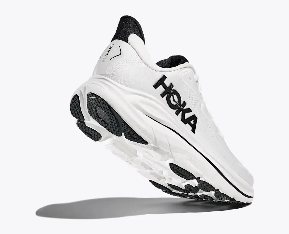 HOKA Men Clifton 10 - White / Black